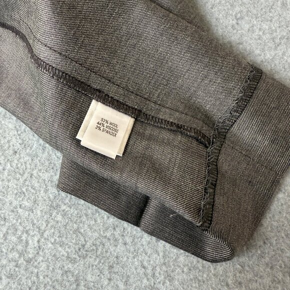St John Womens Gray Trousers Pants Straight Leg‎ Wool Blend Office Slacks Size 8 - Picture 8 of 14